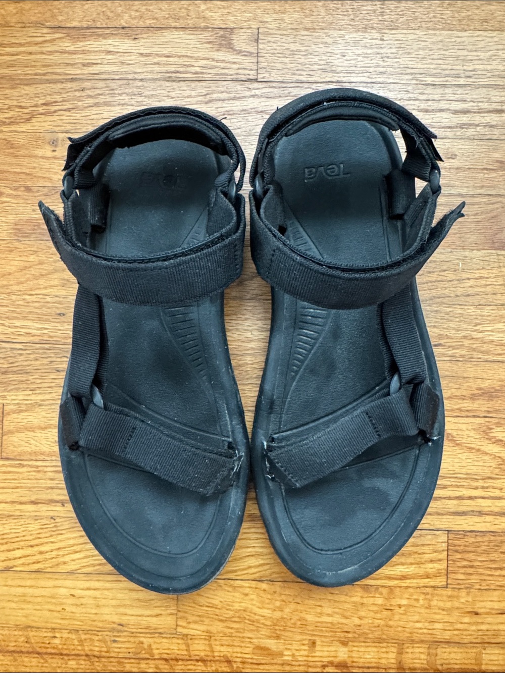 Teva Men’s Black Adjustable Strap Sport Sandals